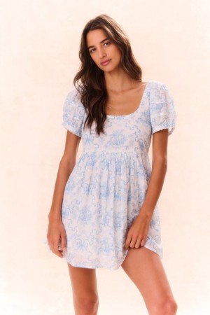 Blue Women LoveShackFancy Raleigh Dress | NMB-671823