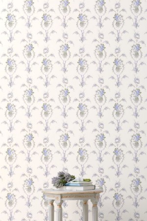 Blue Women LoveShackFancy Rose Cheek Standard Wallpaper Wallpaper | AEF-871429