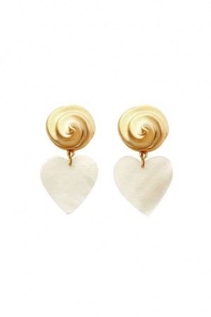 Gold Women LoveShackFancy Brinker & Eliza Rainey Earrings Jewelry | TEY-715026