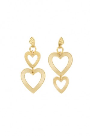 Gold Women LoveShackFancy Brinker+eliza Lover Earrings Jewelry | SWN-825460