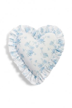 Pink Women LoveShackFancy Heart Shape Ruffle Pillow Bedding | ESR-104382