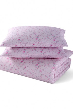 Pink Women LoveShackFancy King Duvet Cover + Sham Floral Set Bedding | XRB-237019