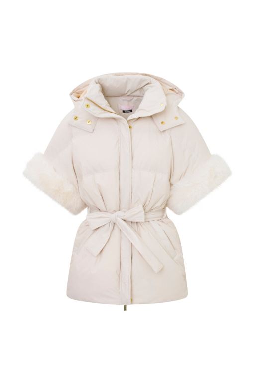 Beige Women LoveShackFancy Loveshackfancy X Max&Moi Delba Down Jackets | XOB-785234