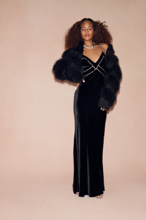 Black Women LoveShackFancy Curran Sequin Feathered Jackets | SAJ-639540