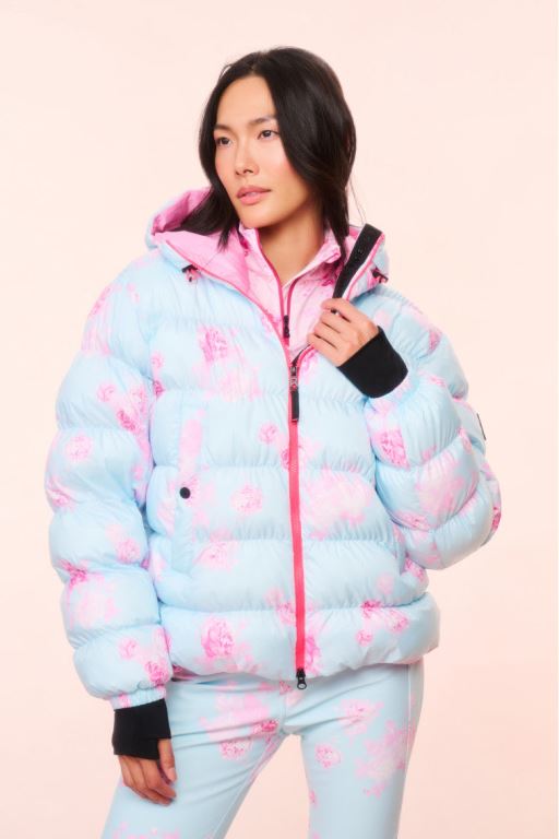 Blue Women LoveShackFancy Bogner Fire+ice X Loveshackfancy Rosetta Ski Jackets | QTO-037916