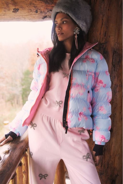 Blue Women LoveShackFancy Bogner Fire+ice X Loveshackfancy Rosetta Ski Jackets | QTO-037916