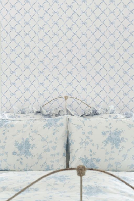 Blue Women LoveShackFancy Bow Standard Wallpaper Wallpaper | RWC-907128