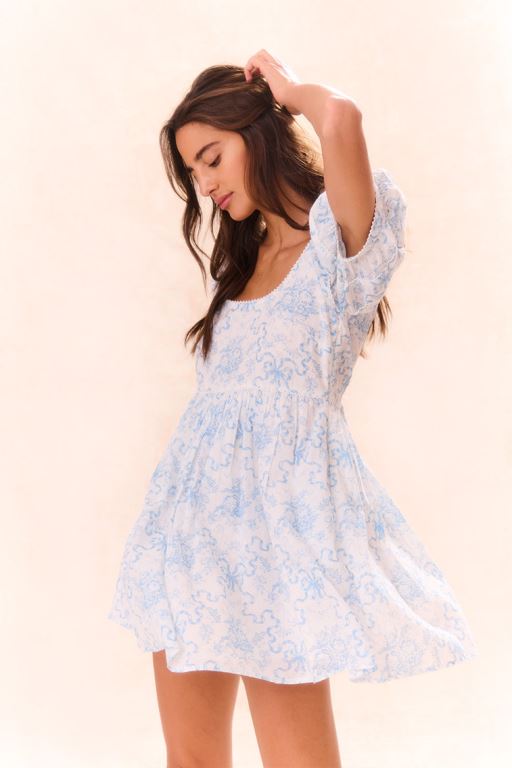 Blue Women LoveShackFancy Raleigh Dress | NMB-671823