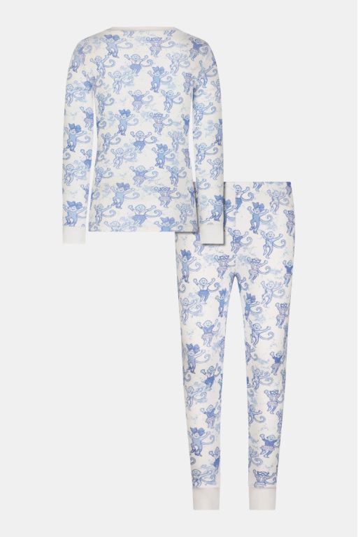 Blue Women LoveShackFancy Roller Rabbit X Loveshackfancy Pastiche De Monkey Kids Pajama Sleepwear | MKR-401387