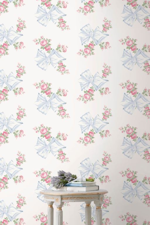 Blue Women LoveShackFancy Rosa Beaux Pastel Blue Peel + Stick Wallpaper Wallpaper | MQP-769420