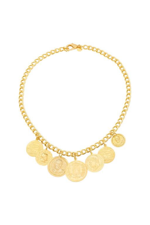 Brass Women LoveShackFancy Hypso Money Necklace Jewelry | HKM-859263