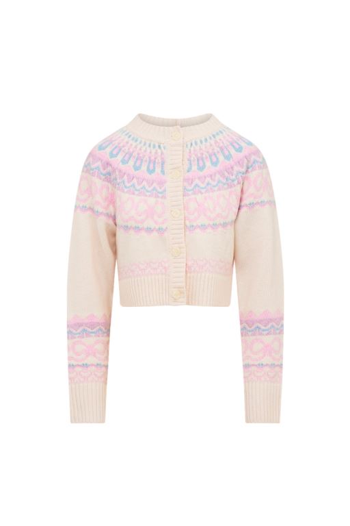 Confetti Cake Women LoveShackFancy Shantae Wool Knit Cardigan | UYO-193674