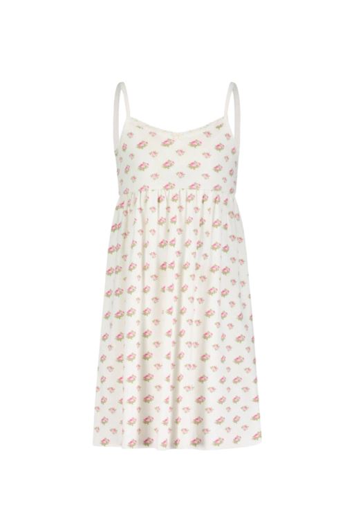 Cream Rose Women LoveShackFancy Polka Dot England Doll Gown Sleepwear | SDL-730829