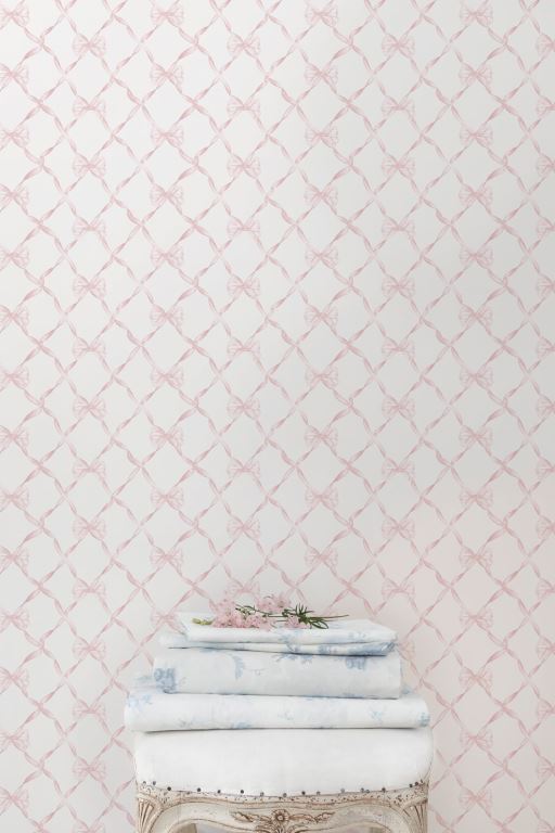 Faded Primrose Women LoveShackFancy Bow Standard Wallpaper Wallpaper | UAQ-819630