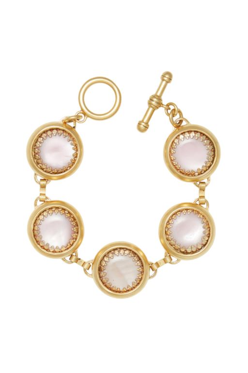 Gold Women LoveShackFancy Brinker+eliza Petal Bubble Bracelet Jewelry | WZF-712468