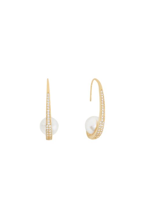 Gold Women LoveShackFancy Shashi Michelle Earrings Jewelry | LYO-972841