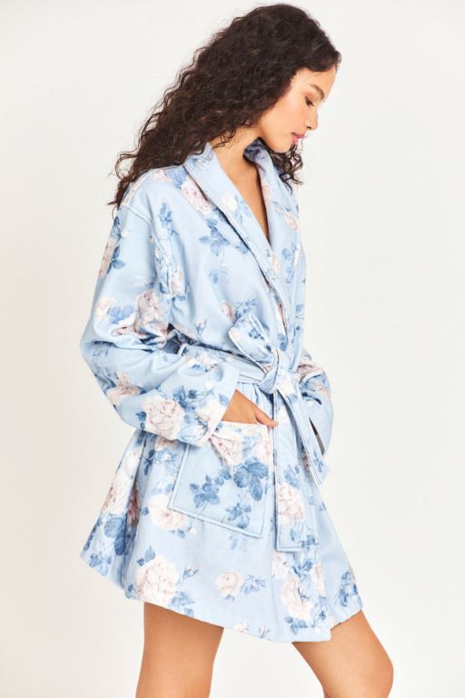 Hibiscus Women LoveShackFancy Indie Cotton Bath Robe Bath | MSO-982074