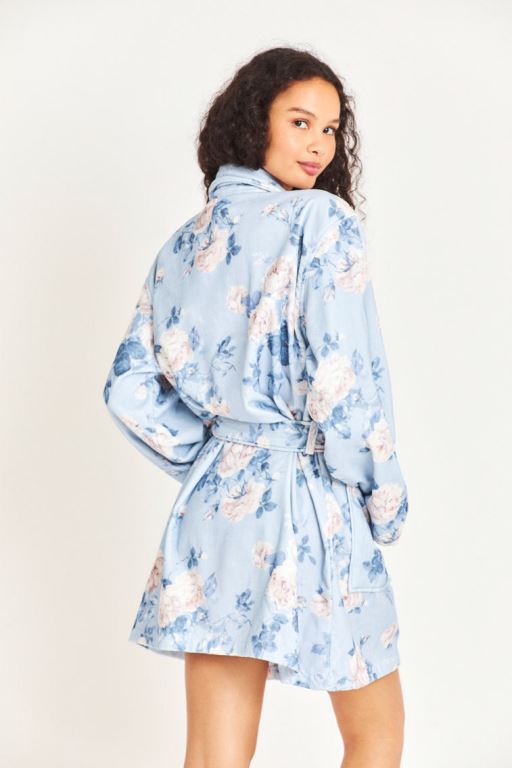 Hibiscus Women LoveShackFancy Indie Cotton Bath Robe Bath | MSO-982074