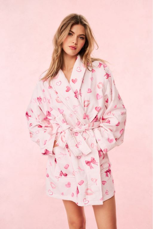 Hibiscus Women LoveShackFancy Indie Cotton Bath Robe Bath | MSO-982074