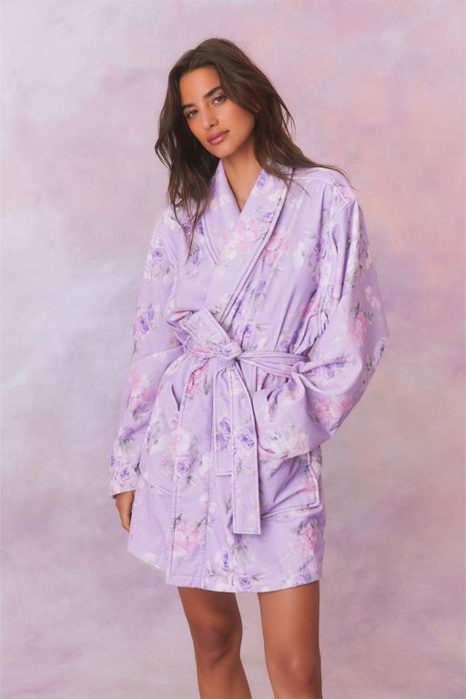 Hibiscus Women LoveShackFancy Indie Cotton Bath Robe Bath | MSO-982074