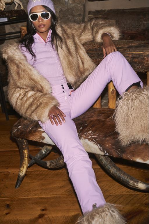 Lavender White Women LoveShackFancy Bogner Fire+ice X Loveshackfancy Nessa Ski Pants | HJP-025983