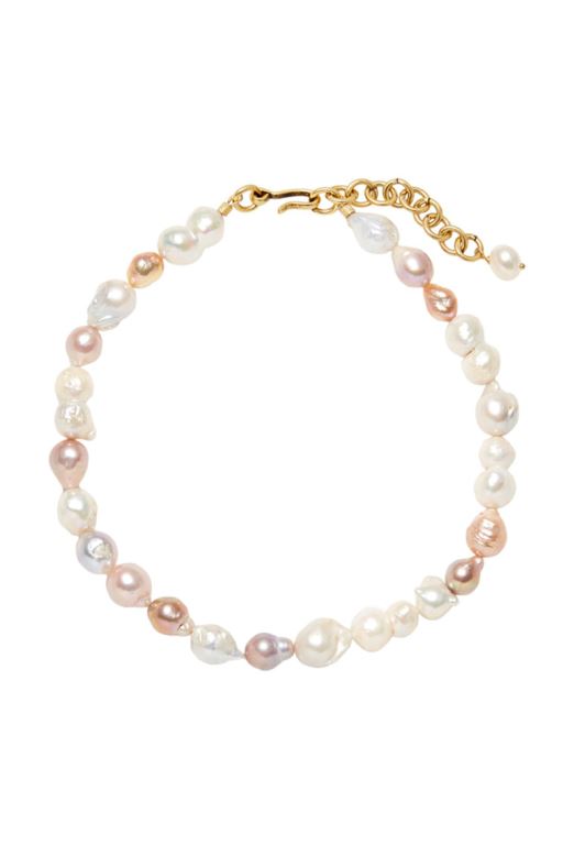 Multicolor Women LoveShackFancy Brinker+eliza Favorite Pearl Choker Necklace Jewelry | IFP-394761