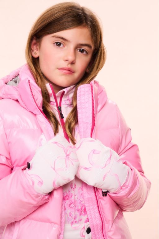 Pink Kids' LoveShackFancy Bogner Fire+ice X Loveshackfancy Janne Mittens Accessories | LRT-476039