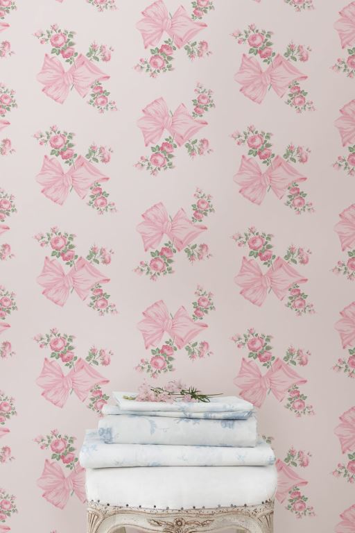 Pink Mint Women LoveShackFancy Rosa Beaux Standard Wallpaper Wallpaper | MIJ-179084