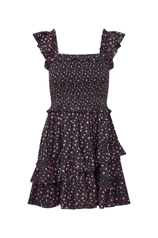 Pink Women LoveShackFancy Aline Cotton Floral Dress | YGU-906137