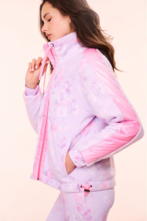 Pink Women LoveShackFancy Bogner Fire+ice X Loveshackfancy Ninetta Fleece Jackets | ABL-420756