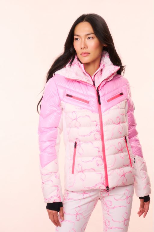 Pink Women LoveShackFancy Bogner Fire+ice X Loveshackfancy Farina Ski Jackets | VUN-728943