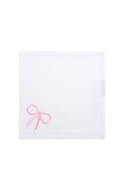 Pink Women LoveShackFancy Bow Cocktail Napkins Set Of 4 Tabletop | IBR-695713