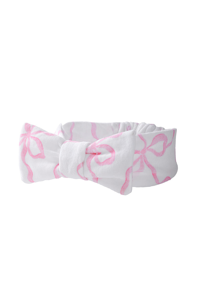 Pink Women LoveShackFancy Bow Face Wash Beauty Headband Sleepwear | ARH-835726