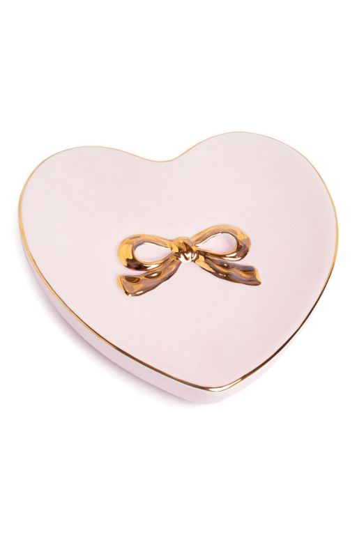 Pink Women LoveShackFancy Heart-shaped Ring Dish Bath | DIS-394516