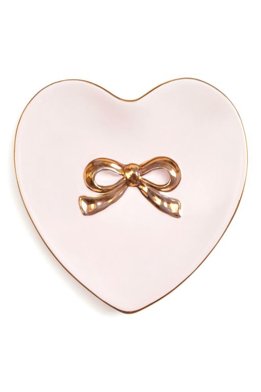 Pink Women LoveShackFancy Heart-shaped Ring Dish Bath | DIS-394516