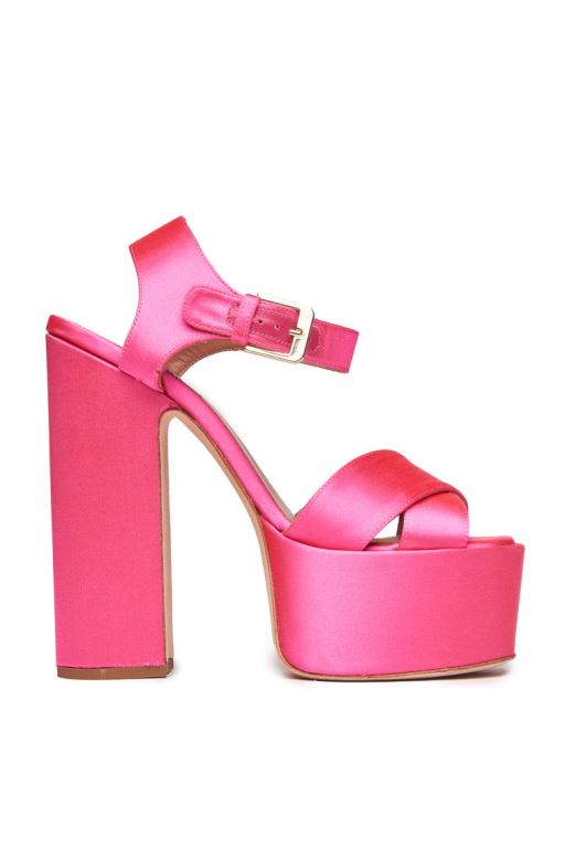 Pink Women LoveShackFancy Laurence Dacade Platform Sandals | PAC-180364