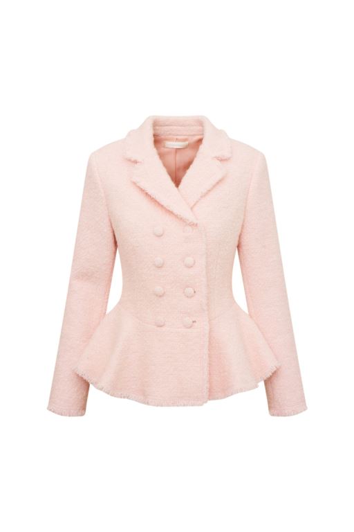 Pink Women LoveShackFancy Morrow Tailored Jackets | LHC-539074