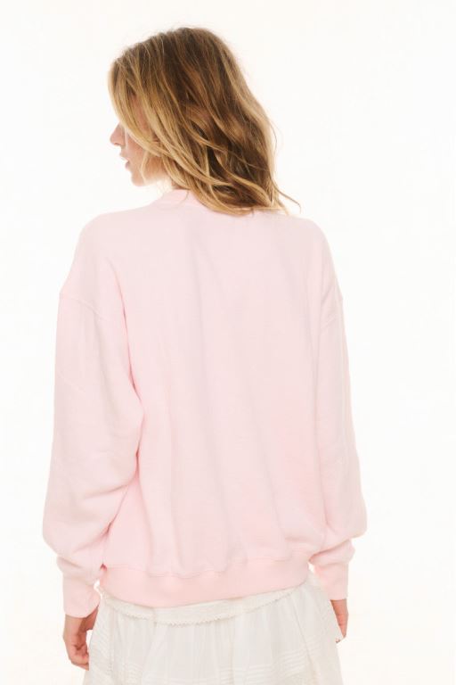 Pink Women LoveShackFancy Palo Americana Fleece Pullover | WBN-538926