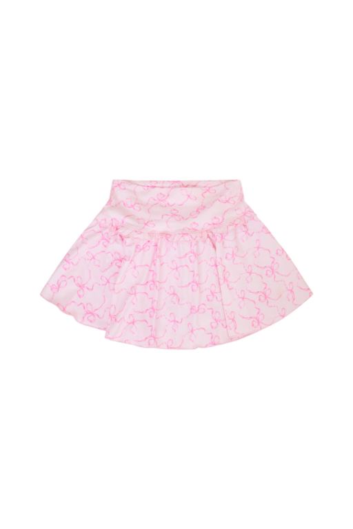 Pink Women LoveShackFancy Vanina Bow Print Active Skorts | CVO-503618