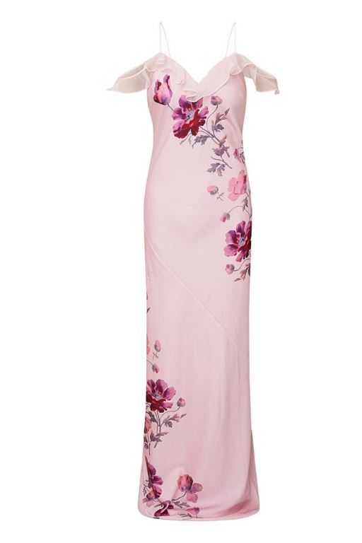 Purple Rose Women LoveShackFancy Parisa Silk Floral Maxi Dress | SNF-985102