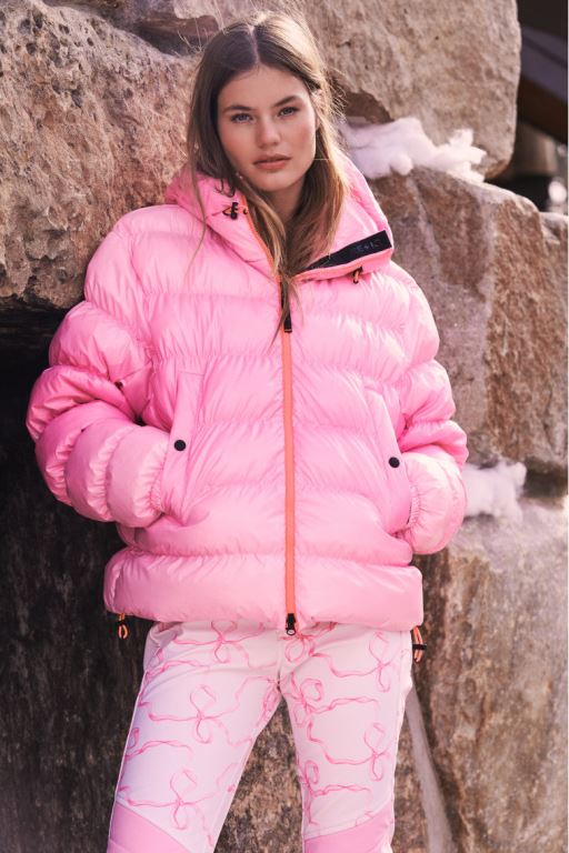 Rose Women LoveShackFancy Bogner Fire+ice X Loveshackfancy Rosetta Ski Jackets | DZJ-130569