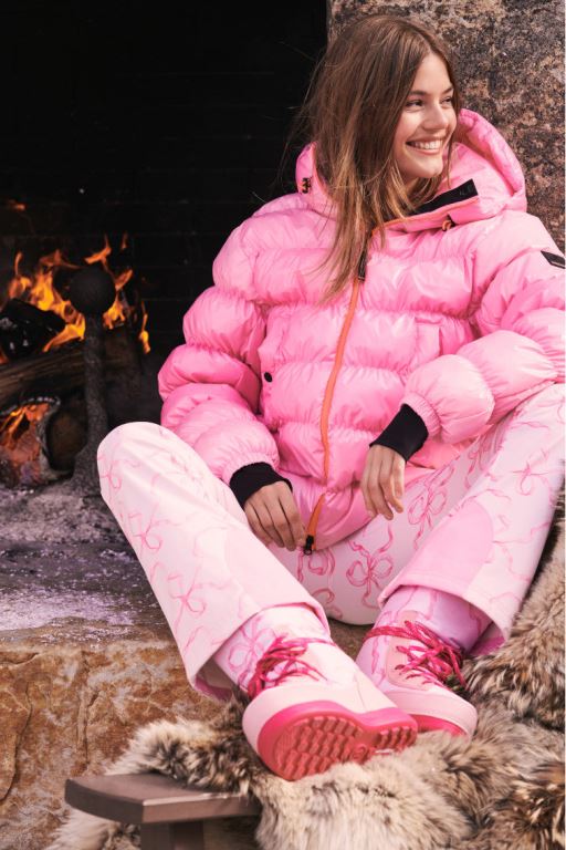 Rose Women LoveShackFancy Bogner Fire+ice X Loveshackfancy Rosetta Ski Jackets | DZJ-130569