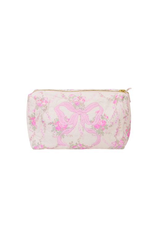 Rose Women LoveShackFancy Octavia Floral Print Cosmetic Bags | FIC-846013