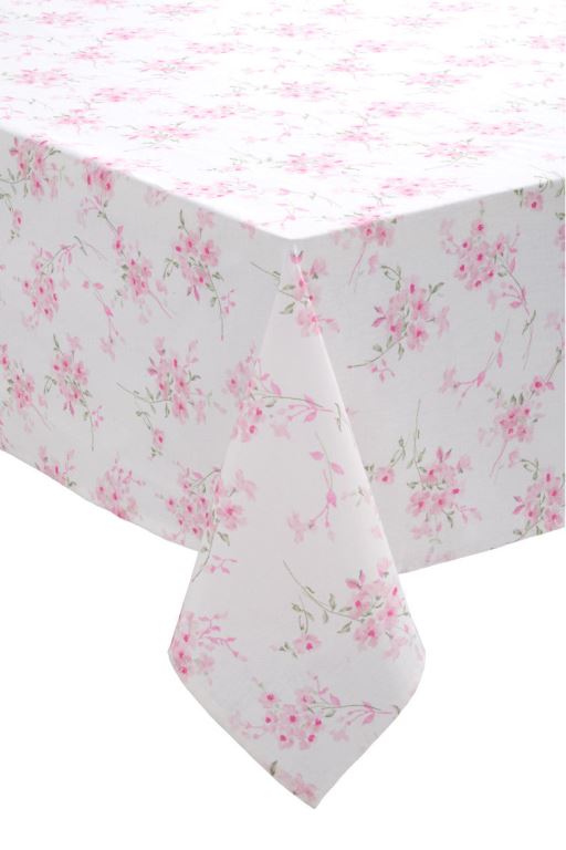 Strawberry Basil Women LoveShackFancy Vintage Inspired Cotton Tablecloth Tabletop | NBV-734859