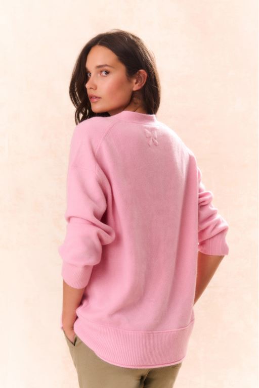 Sweet Peony Women LoveShackFancy Elmer Oversized Wool Cardigan | DJA-325146