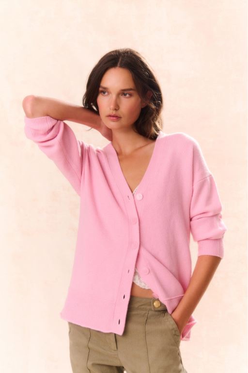 Sweet Peony Women LoveShackFancy Elmer Oversized Wool Cardigan | DJA-325146