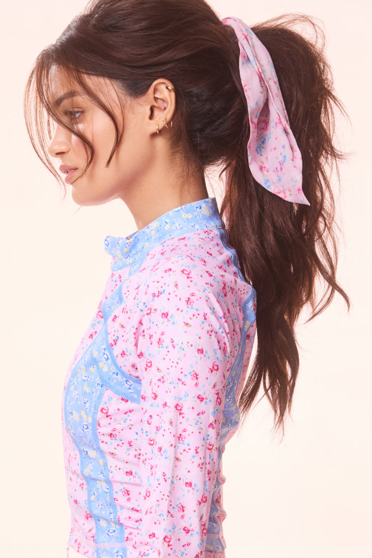 Voila With Bluejay Women LoveShackFancy Bellitine Re-edition Floral Scrunchie active | HBW-271965