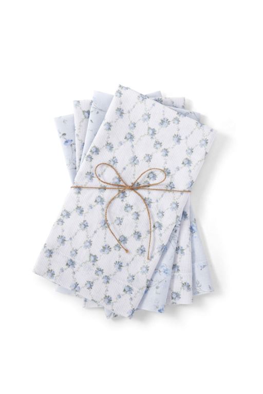 Water Lily And Misty Lace Women LoveShackFancy Floral Napkins Set Of 4 Tabletop | OVE-397820