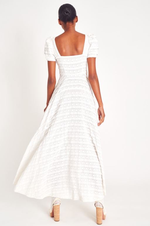 White Women LoveShackFancy Ryan Catalina Lace Maxi Dress | AOT-486703