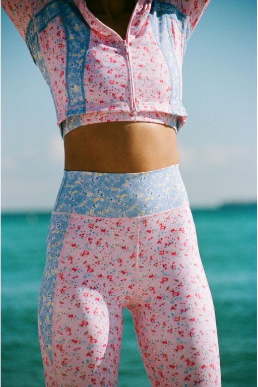 Windsor Petal Print Mix Women LoveShackFancy Highland Floral Active Leggings | RHP-095634